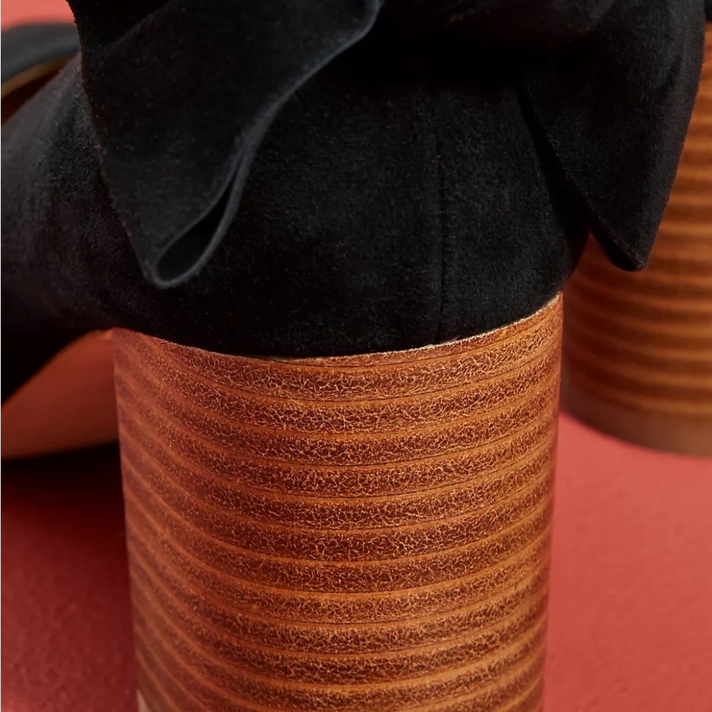 Anthropologie Women’s Size‎ 11.5 M  Bow-Tied Block Heels - Picture 2 of 9